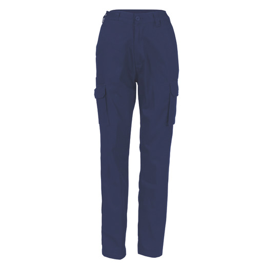 Ladies Cotton Drill Cargo Pants