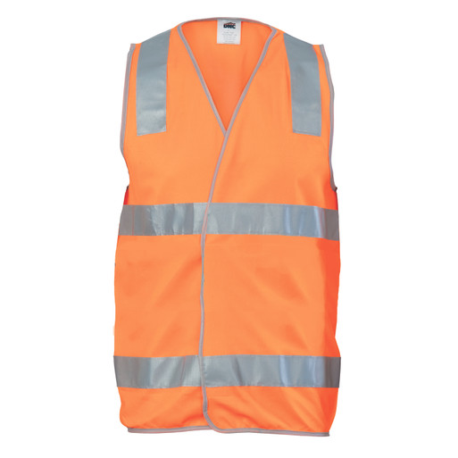 Day/Night Safety Vest with Hoop & Shoulder CSR R/Tape