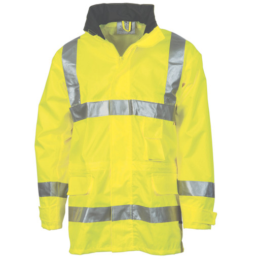 HiVis D/N Breathable Rain Jacket with CSR R/Tape