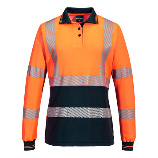 ML212 Hi-Vis Women's Cotton Comfort Polo Shirt L/S