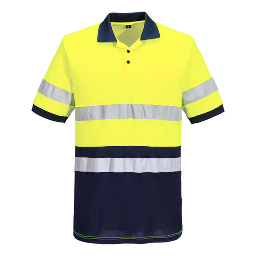 MP410 Hi-Vis Class D/N Contrast Polo shirt S/S