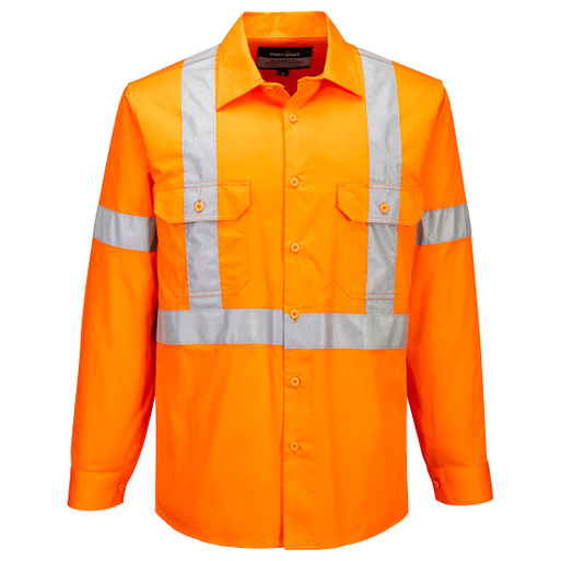 MX301 Hi-Vis Lightweight X Back Shirt L/S