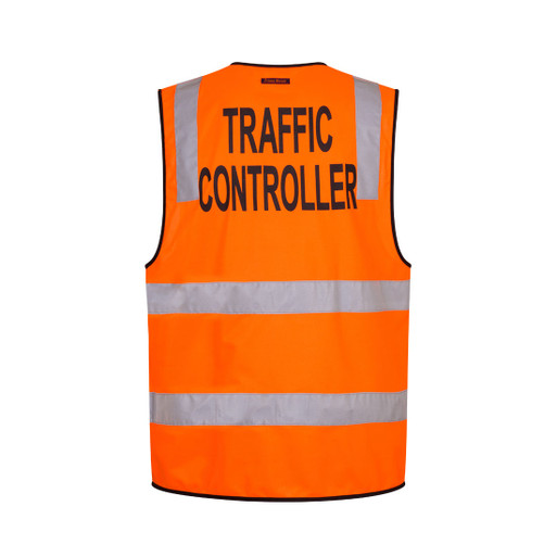 MZ105 Hi-Vis Zipped Traffic Controller Vest