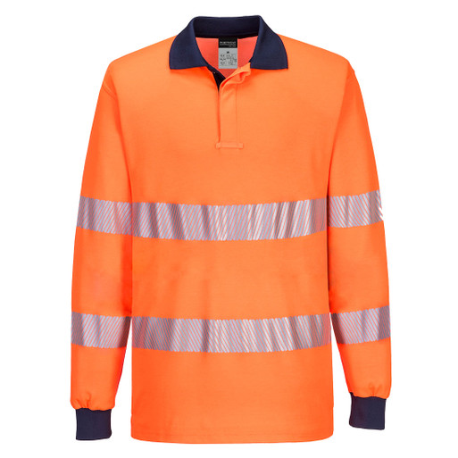 T186 PW3 Hi-Vis Polo Shirt L/S