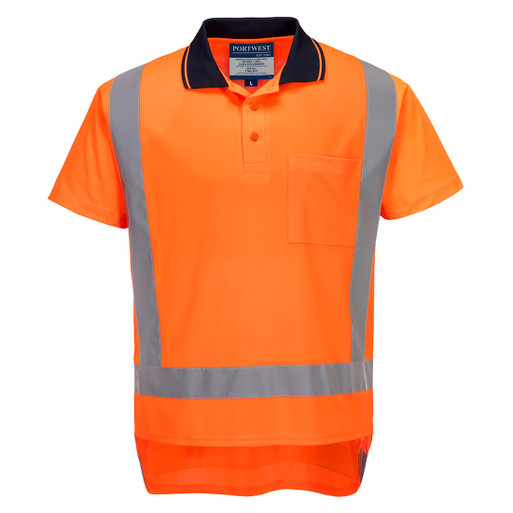 TM311 TTMC-W17 Hi-Vis X Back Polo Shirt S/S