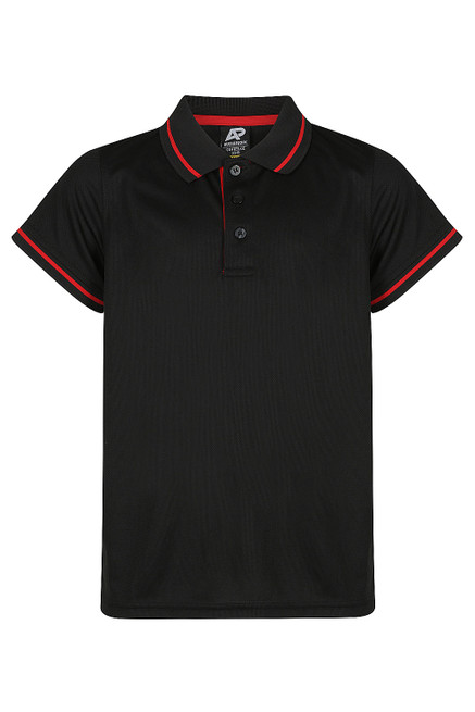 3319 S/S Cottesloe Polo-Black/Gold-4