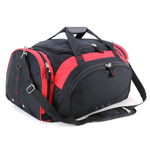 G1277-Orion Sports Bag-Black/BRed