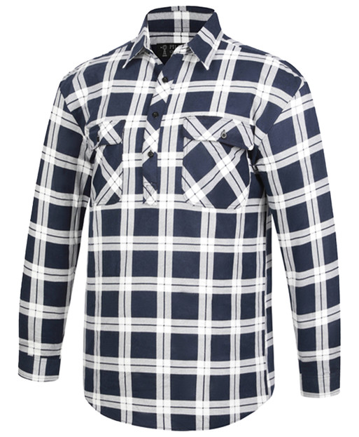 RM123SCF Flannelette Shirt Men's Closed Front