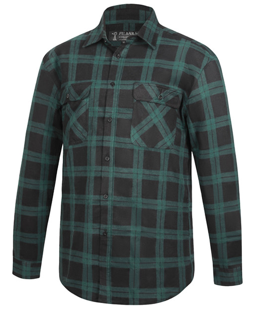 RM123SQS Flannelette Men's Quilted Shirt