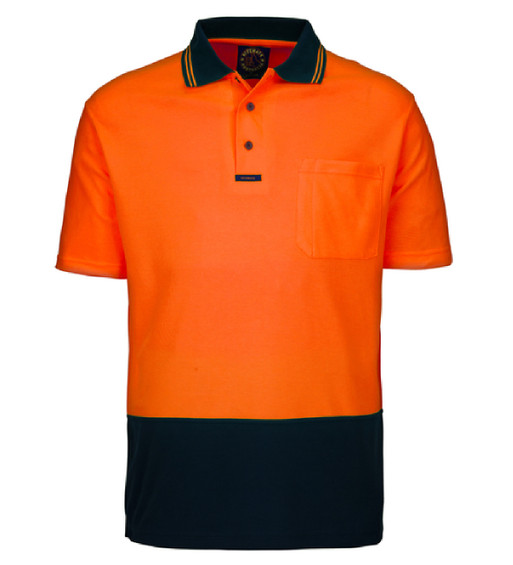 RM2346S Hi Viz Short Sleeve Polo Shirt