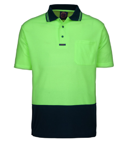 RM2346S Hi Viz Short Sleeve Polo Shirt