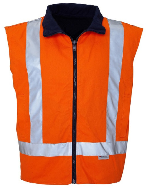 RM7654R Reversible Vest With 50MM Reflective Tape