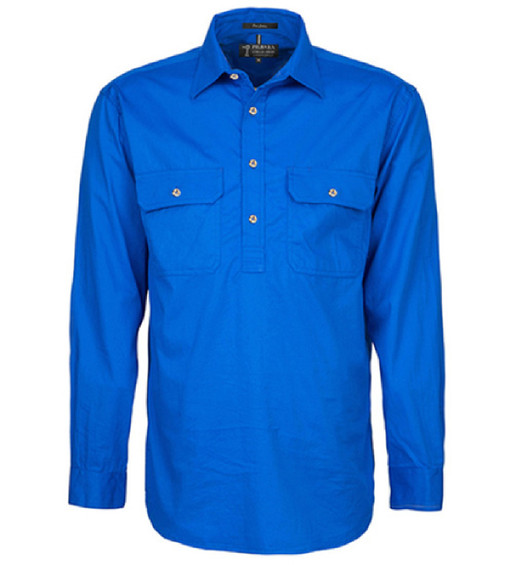 RM800CF Pilbara Men's Heavy Weight Closed Front L/S Shirt