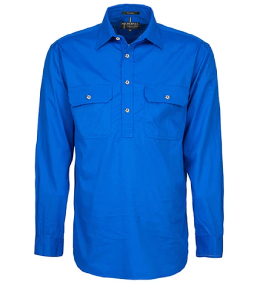 RM800CF Pilbara Men's Heavy Weight Closed Front L/S Shirt