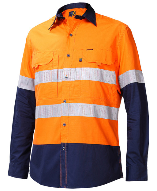 RMX003R RMX Flex Fit Utility Shirts, Two Tone, Reflective