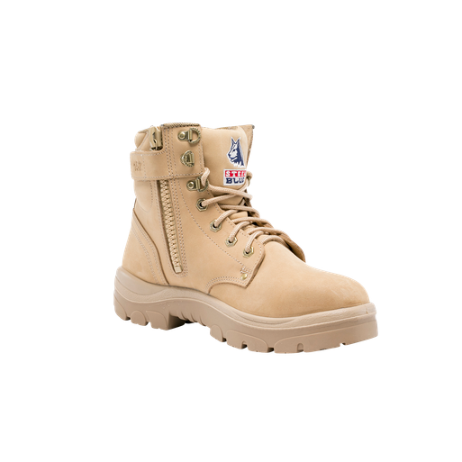 312152-Argyle-Steel Cap-Lace Up/Zip Side Boot