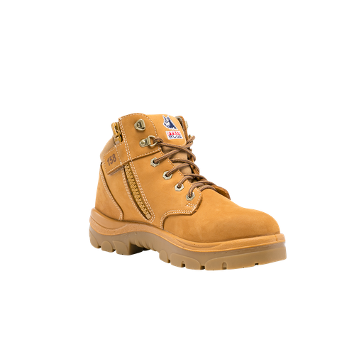 312158-Parkes-Steel Cap-Lace Up/Zip Side Boot