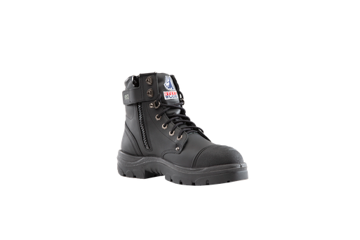 312652-Argyle-Steel Cap-Lace Up/Zip Side Boot
