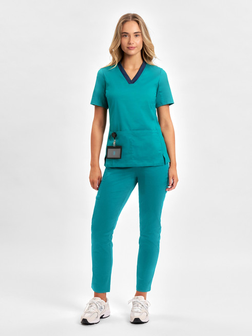 CST043LS Ladies Scrub Top