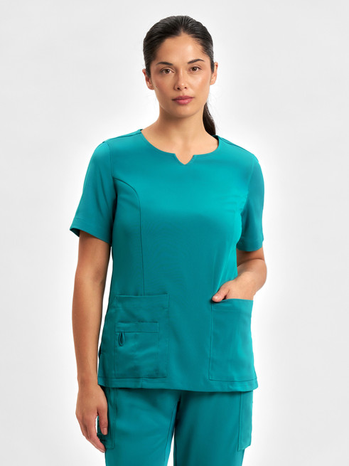 CST942LS Ladies S/S Scrub Top