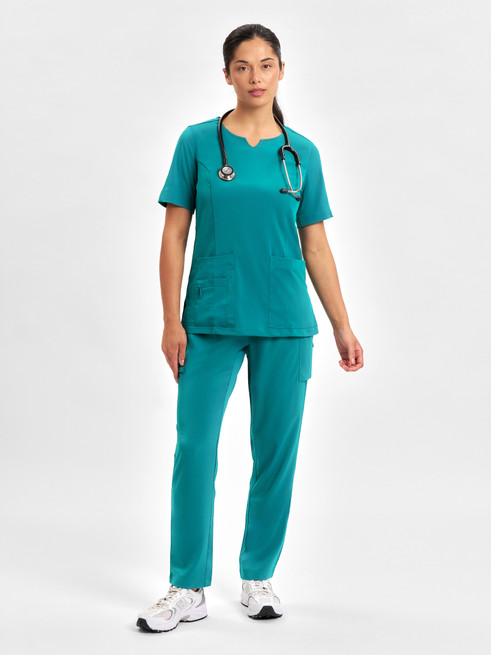 CST942LS Ladies S/S Scrub Top