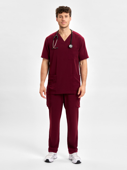 CST945MS Mens S/S Scrub Top