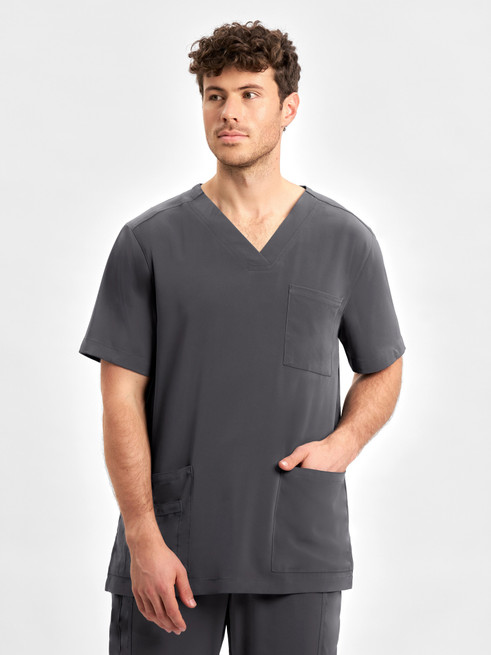 CST945MS Mens S/S Scrub Top