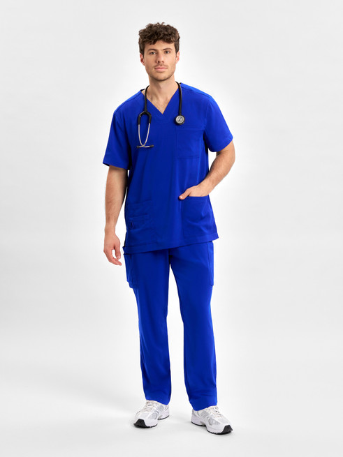 CST945MS Mens S/S Scrub Top