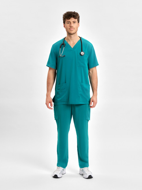 CST945MS Mens S/S Scrub Top