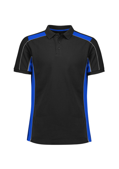 P413US Unisex S/S Grid Polo