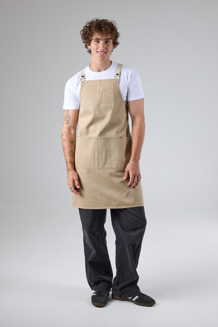 Austin Natural Denim Cross Back Apron