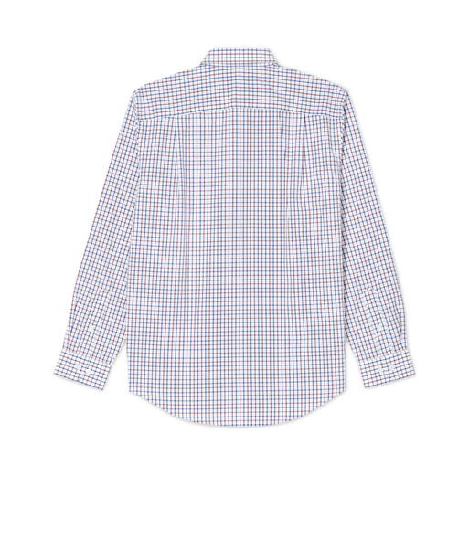 COLLINS SHIRT — Navy/Burgundy/White