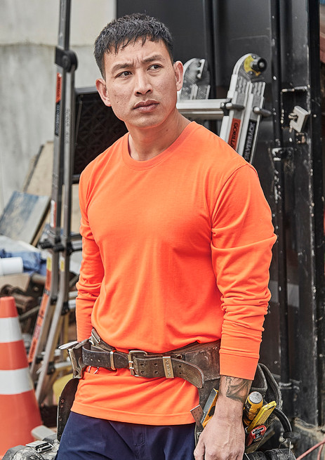 Syzmik ZH390 Long Sleeve Mens Hi-Vis Tee - Territory Uniforms