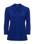 2221-Pippa-3/4 Sleeve-Soft Draped Neckline-Gathered Front