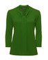 2221-Pippa-3/4 Sleeve-Soft Draped Neckline-Gathered Front