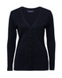 2225-L/S V Neck Longline Cardigan-Merino Wool Blend