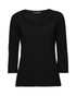 2226-Eva-3/4 Sleeve-Draped Round Cowl Neckline
