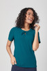 S/S-Semi Fitted-Pleat neckline