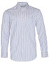 Benchmark M7310L Menâ€™s Sateen Stripe Long Sleeve Shirt - Territory Uniforms