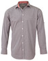 M7330L Men's Gingham Check Roll-up L/S Shirt