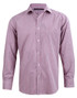 Benchmark M7340L Men's Two-Tone Mini Check Long Sleeve Shirt - Territory Uniforms
