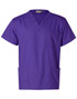M7630 Unisex Scrubs Short Sleeve Tunic Top