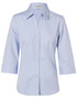 Benchmark M8040Q Women's CVC Oxford 3/4 Sleeve Shirt - Territory Uniforms