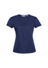 Ladies S/S Shirt-CHIC Knit Top-Gathering at the front of the shirt