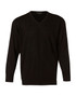 Benchmark M9502 Men's 100% Merino Wool V Neck Long Sleeve Sweater - Territory Uniforms