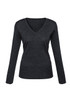 Milano Contemporary V-neck style features Ribbed-side panel detail
