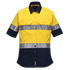 Ladies Hi Vis 2-Toned drill shirt with Relfective Tape