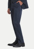 Classic fit design-Flat front pant-Front and back pockets-Belt loops