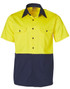SW53 Hi-Vis two tone S/S cotton work shirt
