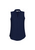 Madison-Sleeveless-Shawl Collar-Concealed Buttons-Semi fitted